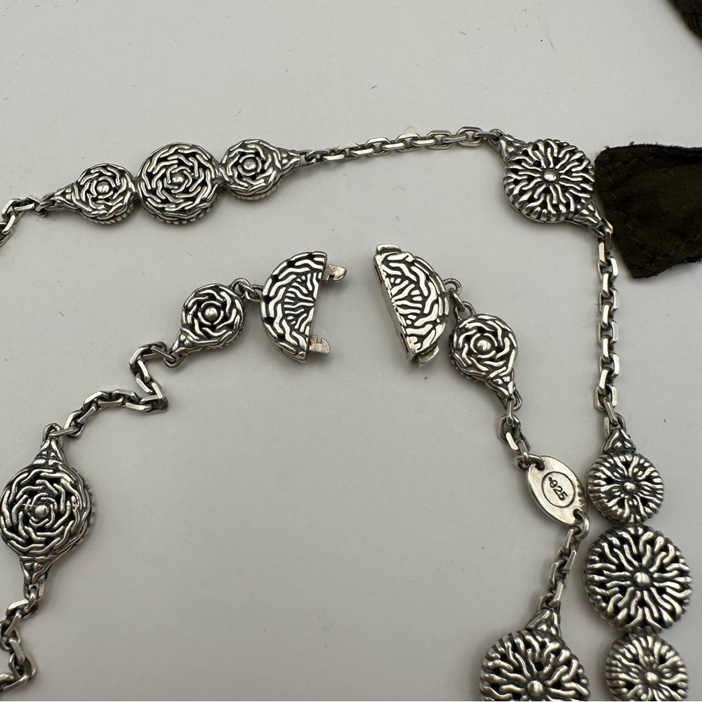 John Hardy Sterling Silver Radial Palu 18”Necklace. Excellent Condition - Picture 3 of 6